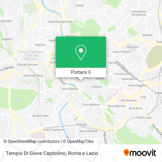 Mappa Tempio Di Giove Capitolino