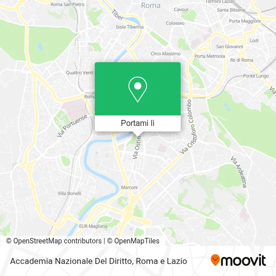 Mappa Accademia Nazionale Del Diritto