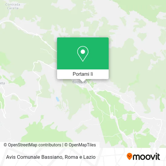 Mappa Avis Comunale Bassiano