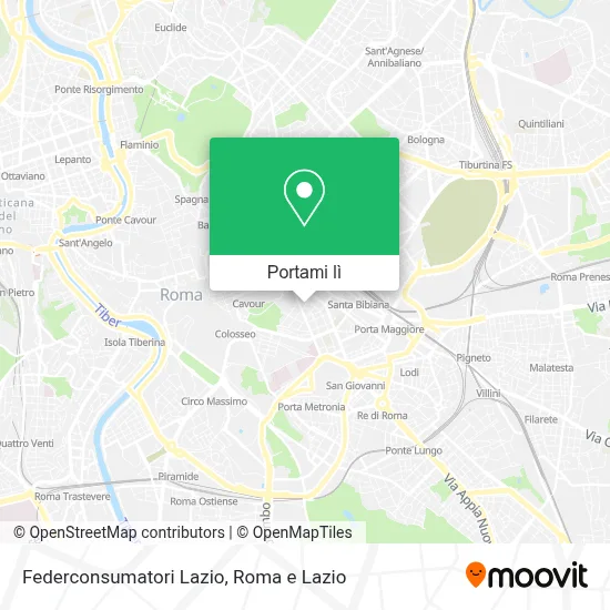 Mappa Federconsumatori Lazio