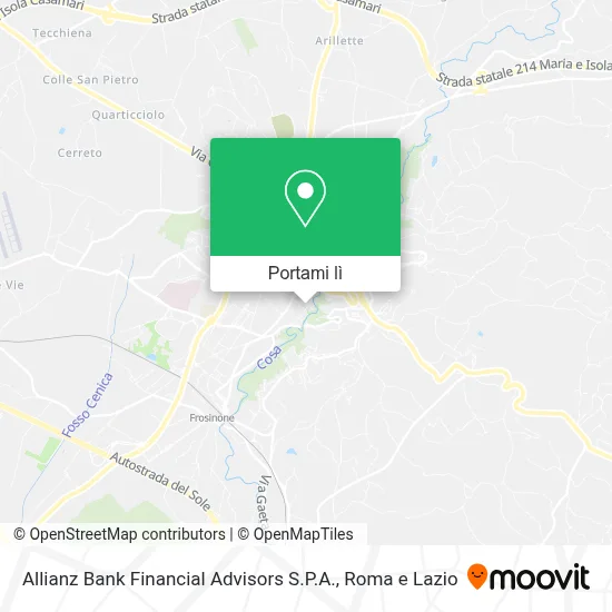 Mappa Allianz Bank Financial Advisors S.P.A.