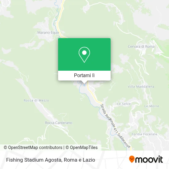 Mappa Fishing Stadium Agosta