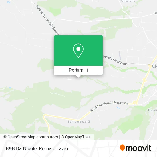 Mappa B&B Da Nicole