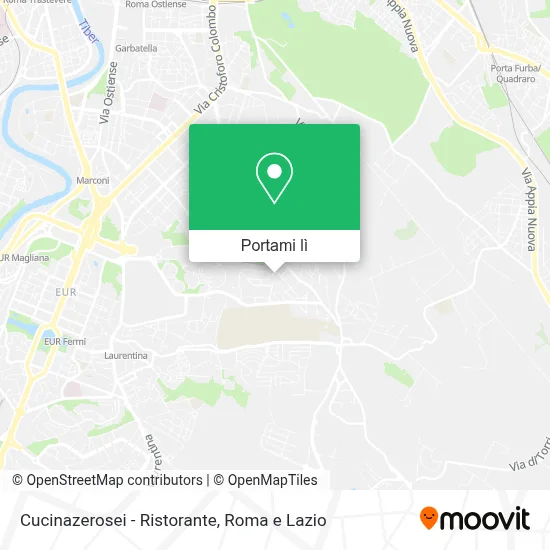 Mappa Cucinazerosei - Ristorante