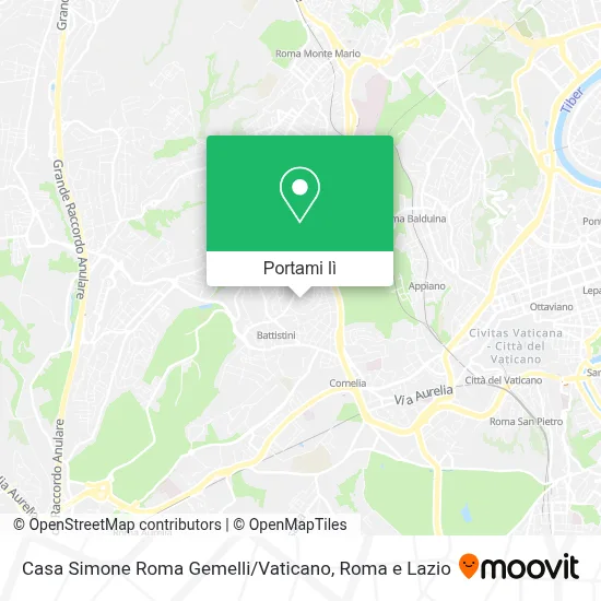 Mappa Casa Simone Roma Gemelli / Vaticano