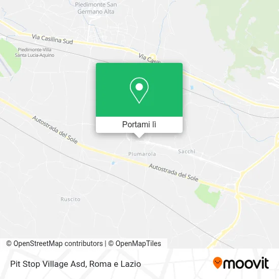 Mappa Pit Stop Village Asd