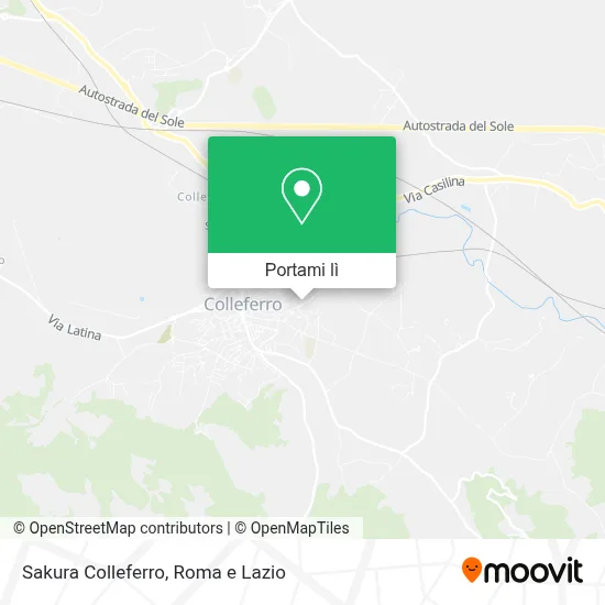 Mappa Sakura Colleferro