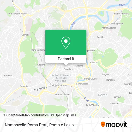 Mappa Nomasvello Roma Prati