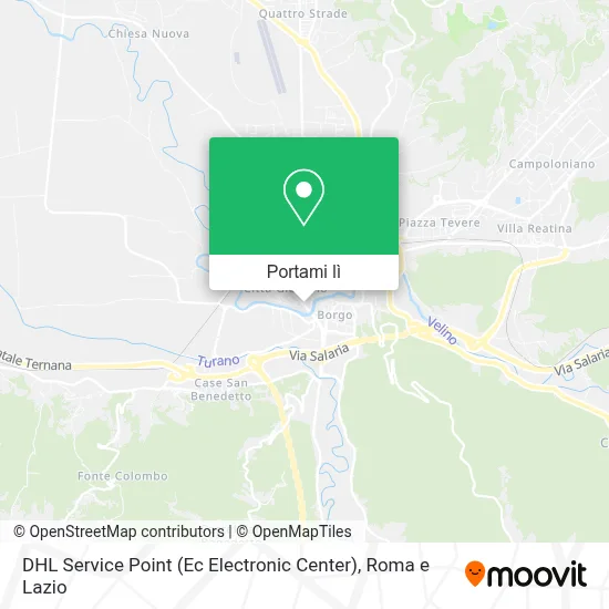 Mappa DHL Service Point (Ec Electronic Center)