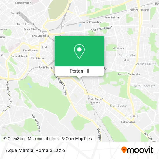 Mappa Aqua Marcia