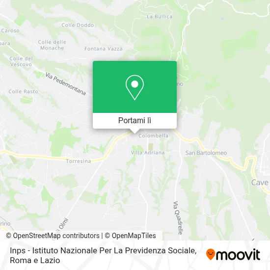 Mappa Inps - Istituto Nazionale Per La Previdenza Sociale