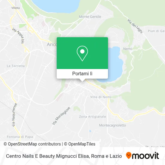 Mappa Centro Nails E Beauty Mignucci Elisa