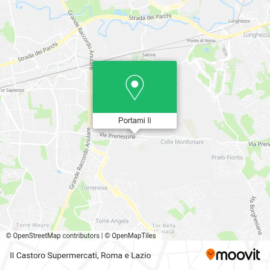 Mappa Il Castoro Supermercati