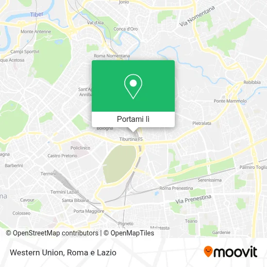 Mappa Western Union