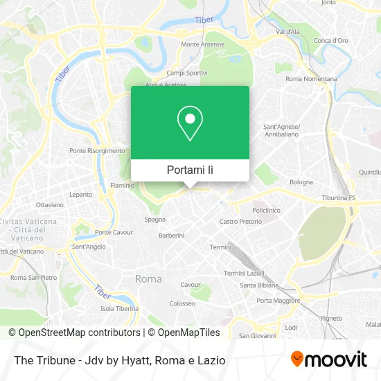 Mappa The Tribune - Jdv by Hyatt