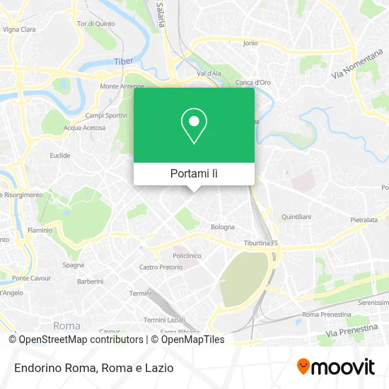 Mappa Endorino Roma