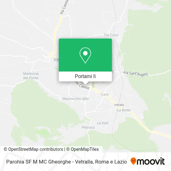 Mappa Parohia SF M MC Gheorghe - Vetralla