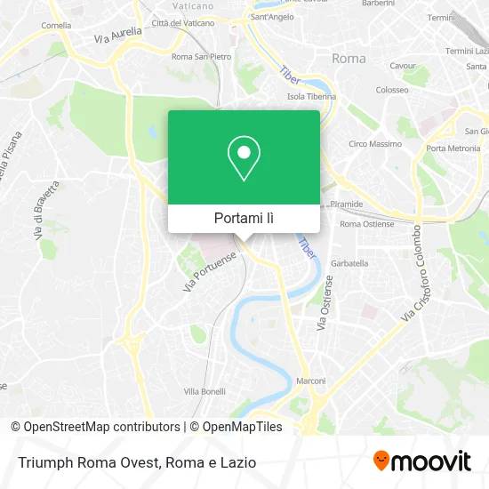 Mappa Triumph Roma Ovest