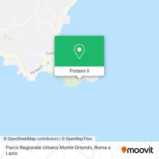 Mappa Parco Regionale Urbano Monte Orlando