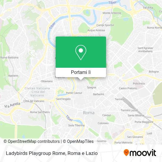Mappa Ladybirds Playgroup Rome