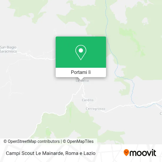 Mappa Campi Scout Le Mainarde