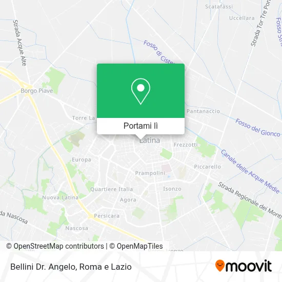 Mappa Bellini Dr. Angelo