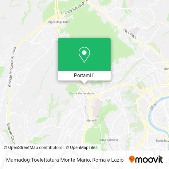 Mappa Mamadog Toelettatura Monte Mario