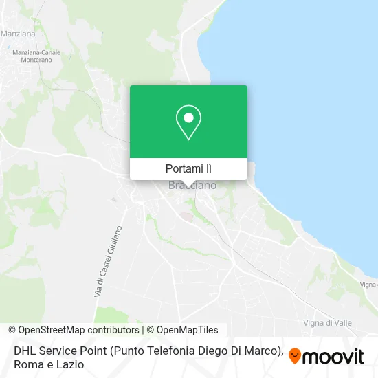 Mappa DHL Service Point (Punto Telefonia Diego Di Marco)
