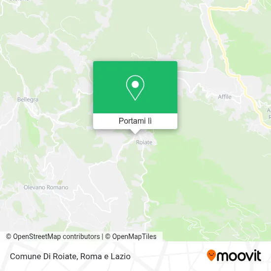 Mappa Comune Di Roiate