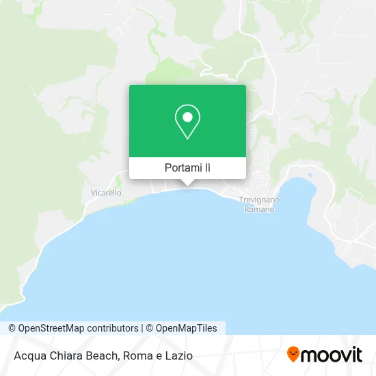 Mappa Acqua Chiara Beach