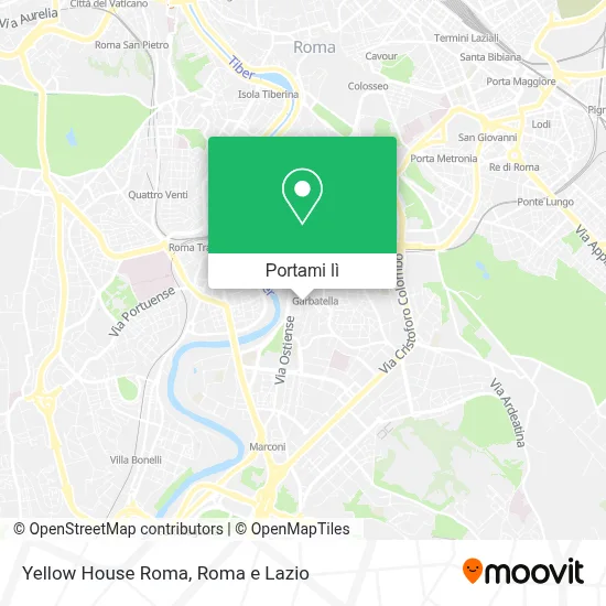 Mappa Yellow House Roma