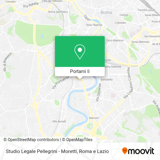 Mappa Studio Legale Pellegrini - Moretti