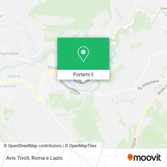 Mappa Avis Tivoli