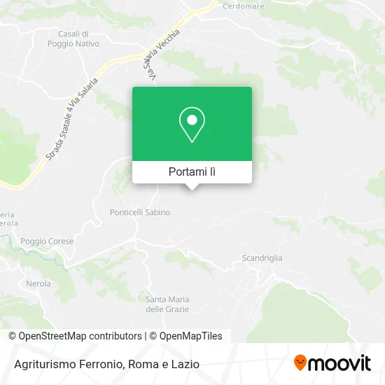 Mappa Agriturismo Ferronio
