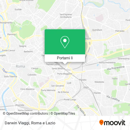 Mappa Darwin Viaggi