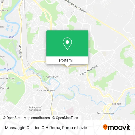 Mappa Massaggio Olistico C.H Roma