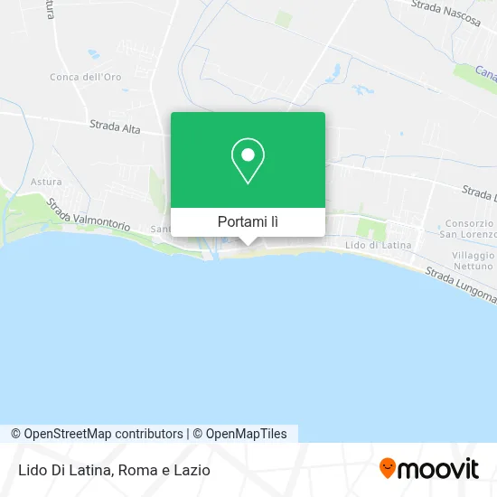 Mappa Lido Di Latina
