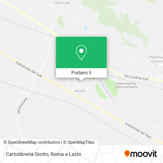 Mappa Cartolibreria Giotto
