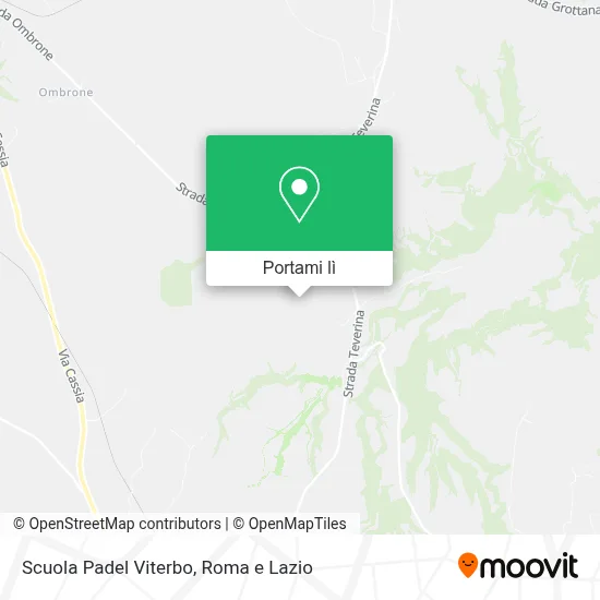 Mappa Scuola Padel Viterbo