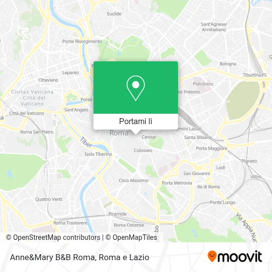 Mappa Anne&Mary B&B Roma