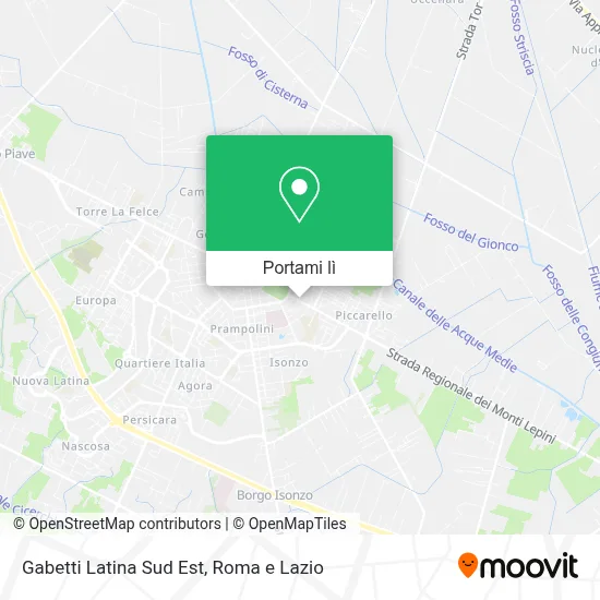 Mappa Gabetti Latina Sud Est
