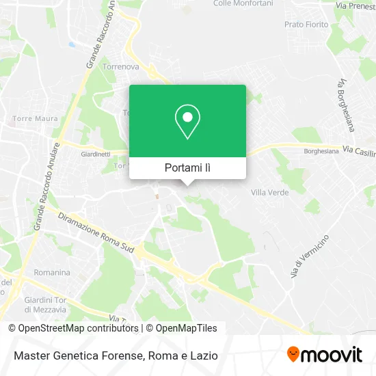 Mappa Master Genetica Forense