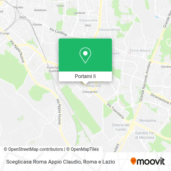 Mappa Sceglicasa Roma Appio Claudio