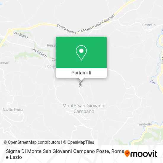 Mappa Sigma Di Monte San Giovanni Campano Poste