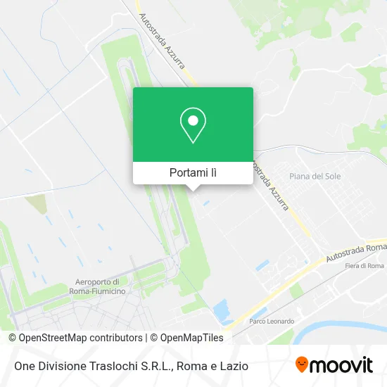 Mappa One Divisione Traslochi S.R.L.
