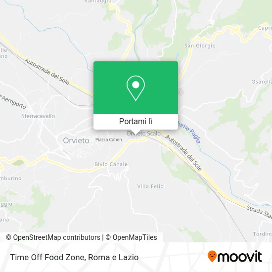 Mappa Time Off Food Zone