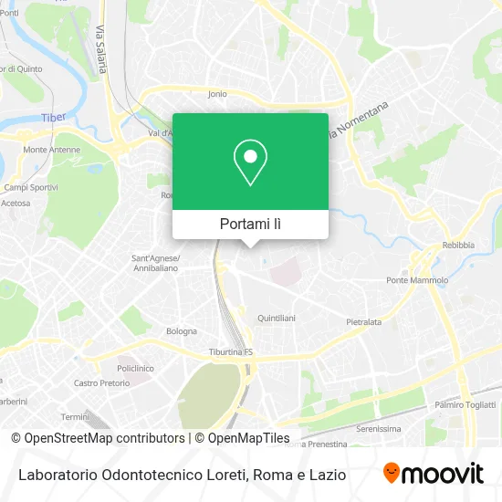Mappa Laboratorio Odontotecnico Loreti
