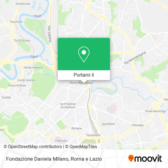 Mappa Fondazione Daniela Milano