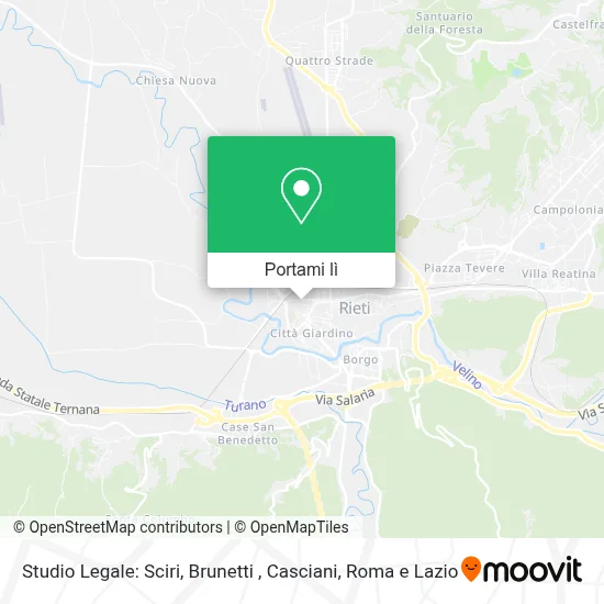 Mappa Studio Legale: Sciri, Brunetti , Casciani