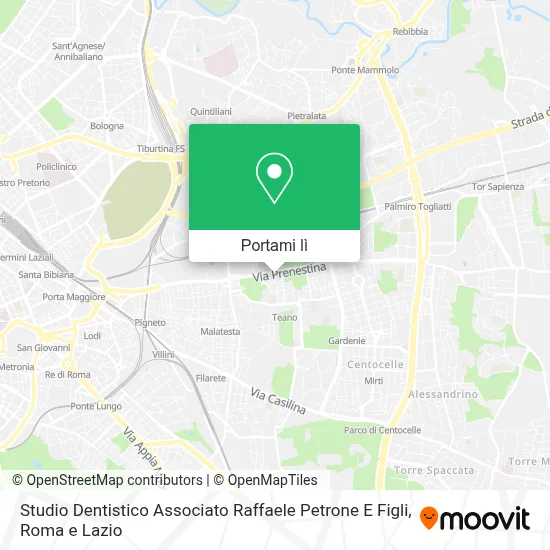 Mappa Studio Dentistico Associato Raffaele Petrone E Figli
